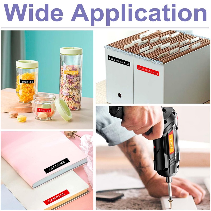 BOYEEZON Embossing Device Labels Replacement for Dymo Embossing Tape 9