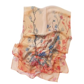FAIRYGATE Chiffon Scarf, Women's Stole Neckerchief Scarf, for Summer, Autumn, Winter, All Year Round Shawls & Scarves
