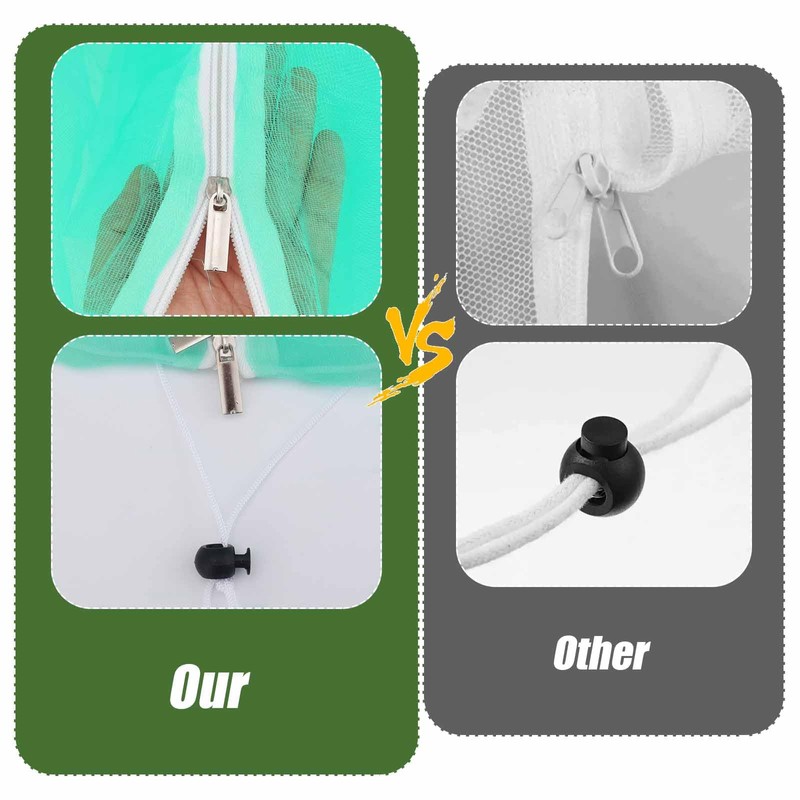 2pcs 10ftx10ft Large Fruit Tree Netting Bags, Bird Netting Cover