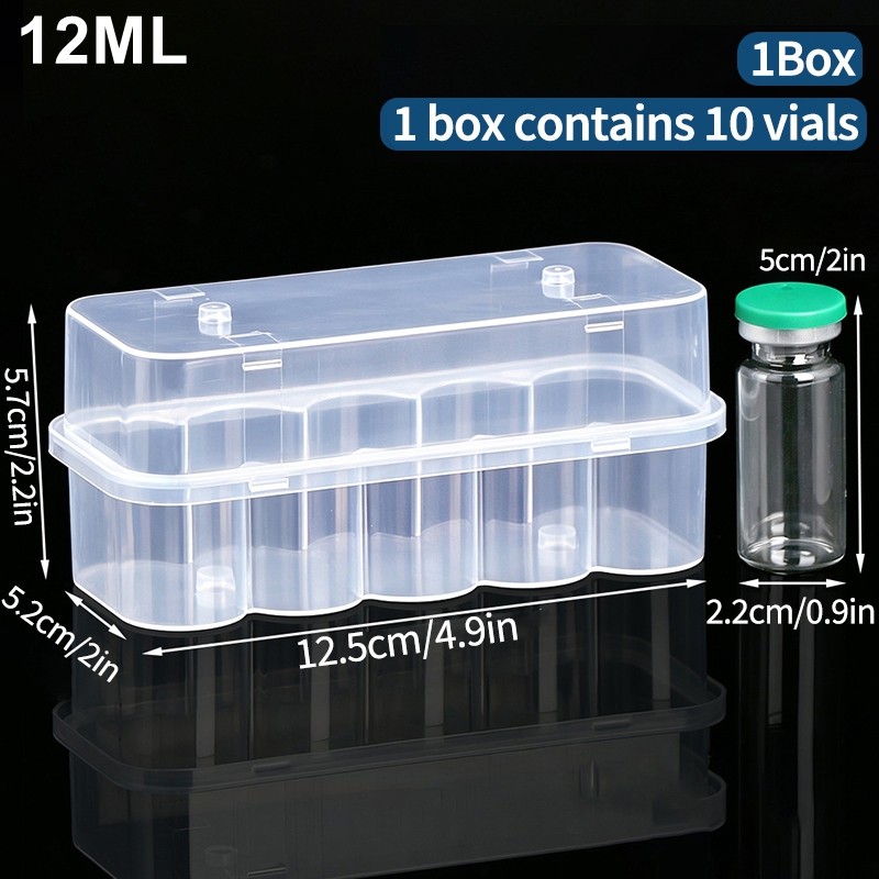 OrganiMax Refrigerator Storage Box – Peptide Vial Freezer Tube Container,