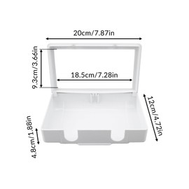 Tabanzhe Plug Socket Cover-Electrical Outlet Protector Double-Position Switch Protector Box Universal Childproof Plug Socket Cover for Sockets Switches Home Office Baby Pet Safety(White)