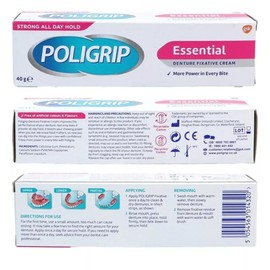 PSALM 23, THE LORD IS MY SHEPHERD Psalm 23, Poligrip Essential Denture Fixative Cream (3 x 40g) – Secure Hold, Flavour-Free Formula