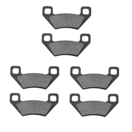 AHL 3 Pairs Front/Rear Brake Pads Compatible with Kymco MXU 400 (A40000) 2008-2011