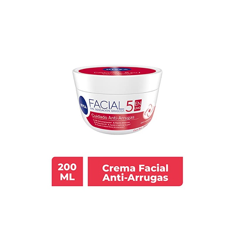 NIVEA Crema Facial Hidratante Antiedad 5 En 1 Cuidado Anti