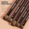 MAANGE 14-Piece Makeup Brush Set with Aluminum Ferrule- Premium Synthetic