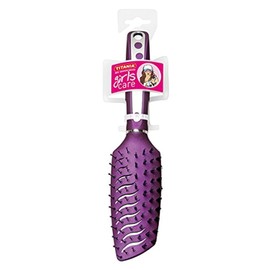 Titania Hair Brush, Purple, Nylon and Pure Bristles, 1 Pack (1 x 94 G)