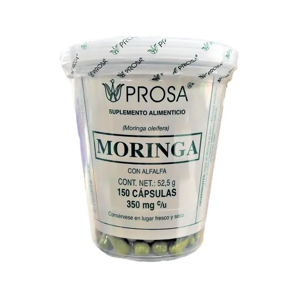 Moringa Prosa 150 Cápsulas Hojas Moringa Y Alfalfa Polvo Sabor