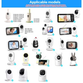 Universal Baby Cam Holder for HelloBaby HB6550/HB6250/HB6240/HB65/HB32, Flexible Mount Bracket for Blemil Baby Monitor, Accessories Mounting Stand for momcozy/Boifun/Babystar Monitor for Cot/Crib