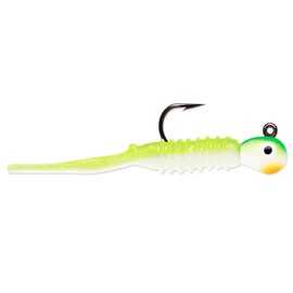 VMC Tungsten Nymph Jig 1/32 oz Green Orange Glow