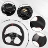 RASTP Racing Steering Wheel,12.6”/320mm Genuine Leather 6 Bolts Steering Wheel