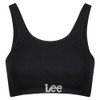 Lee Womens Seamless Crop Bra in Black |Soft, Stretchy &