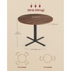 VASAGLE Dining Table, Small Round Kitchen Table for 4 People,