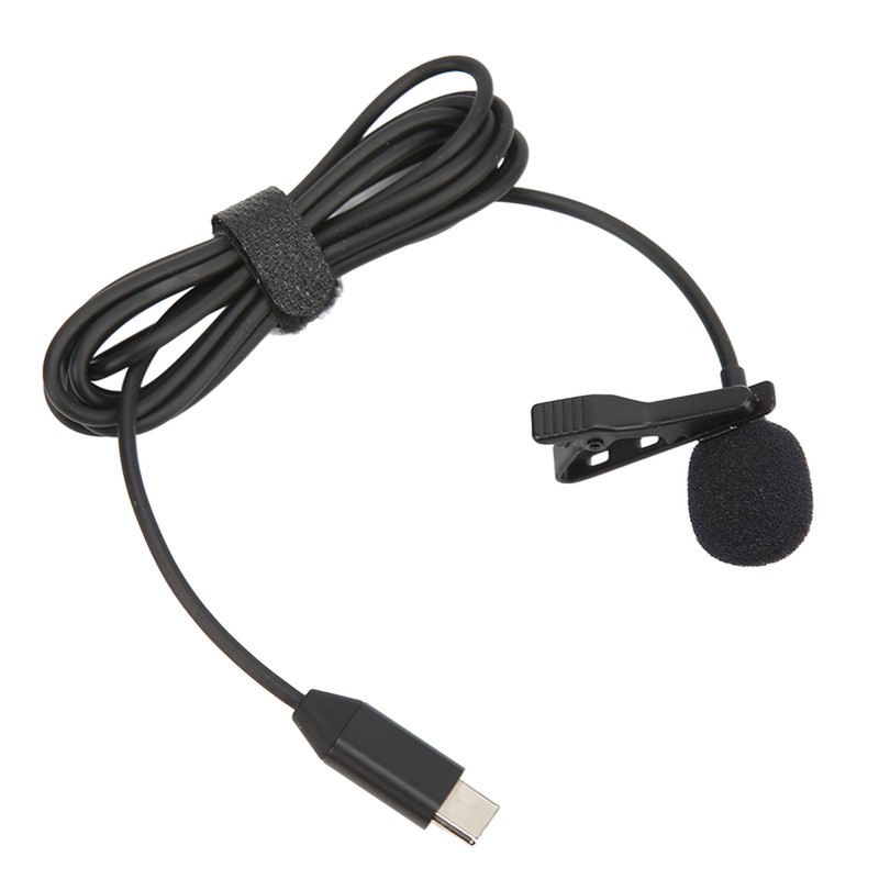 Wireless Lavalier Microphone ‑34dB Metal Lapel Mic for Insta360 ONE