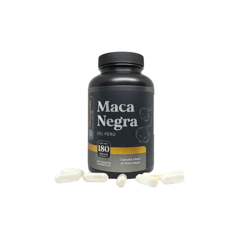 Maca Negra Peruana 1000 Mg Testosterona 180 Cápsulas Momosie
