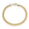 Miabella 18K Gold Over Sterling Silver Italian 5mm Mesh Link