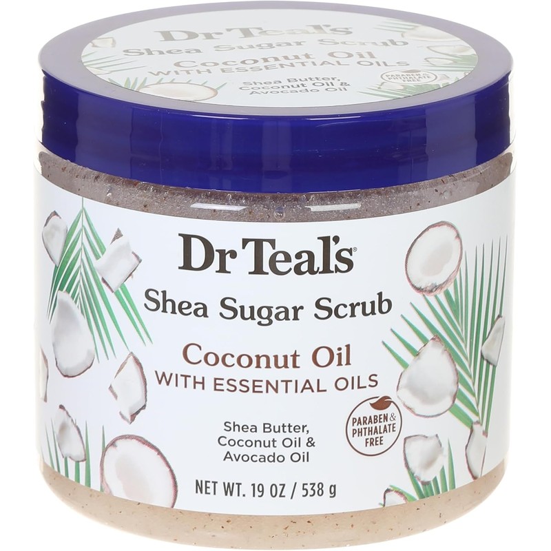 Dr. Teals Shea Sugar Scrub Coconut Oil 19 Ounce Jar