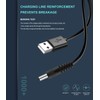 Lantisri 5V DC Power Cable, USB to DC 5.5x2.1mm Plug