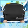 2 Pack Swimming Cap for Kids (Black+Rose red)