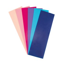 Rayher 3102500 Verzierwachs, Fashion-Töne, Set 6 Verzierwachsplatten, Farben sortiert, je 20 x 6,5 cm, Wachs zum Kerzen verzieren, Kerzenwachs, Wachsfolie