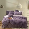 MorroMorn Fluffy Comforter Duvet Cover Set, 5 Pcs Bedding Sets