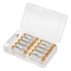 ALFOINE Battery Storage Organizer Box: 20 AA AAA Holder Case