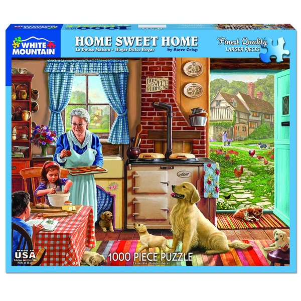 White Mountain Puzzles Home Sweet Home - 1000 Piece Jigsaw Puzzle