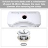 Toilet Push Button Flush Replacement, 2 Pack Dual Flush Toilet