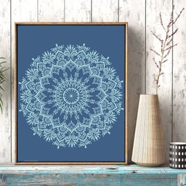 GSS Designs Large Mandala Stencils 16 x 16 Inch - Reusable Mandala Rangoli Wall Stencil Laser Cut Painting Template for Floor Wall Fabric Furniture Stencils Painting