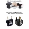 World's Thinnest 0.9mm Electrical Cable Flat Cord Flatcode (2m, Black)