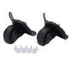 Dilwe 1 Pair A53 Trolley Suitcase Luggage Wheel Universal Travel