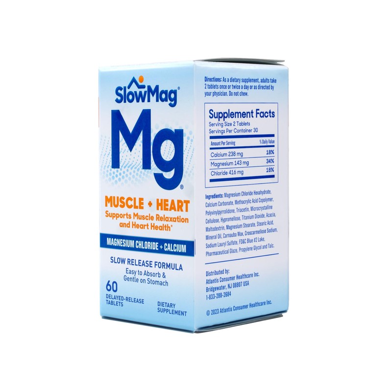 Slow-Mag Tablets with Calcium 71.5 mg - 60 Tablets