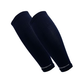 Tapedesign - "TUBES 1 Pair of Football Sleeves (Footless) in Navy for Men, Women & Youth (Size 5-14) - Soccer Leg & Calf Socks for Shin Guards - Adults & Kids Long Shin Guard Cover (OneSize)