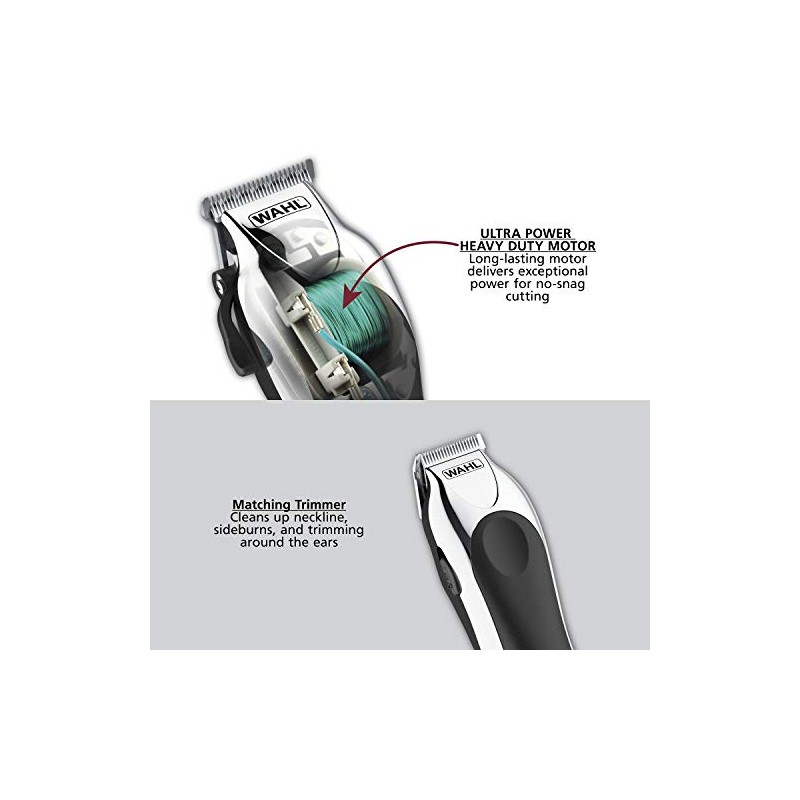Wahl - Kit completo de corte de pelo 79524-5201 Chrome