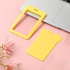 1 Pcs Sliding ID Badge Holder with Clear Window Yellow