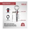 DOJA Industrial Extension Anchor Eye Bolt M10-12 Pack 5 Wall
