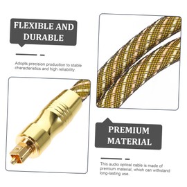 jojofuny 1m Optical Audio Cable Male to Male Audio Cable for Home Theater Tv High-Speed Transmission Plated Connectors