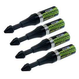 Marxman Deep Hole Chalk Marking Pen x4 Black Deep Marking Tool Over 45mm MARXMAN1BLK