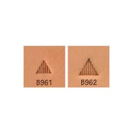 Craft Japan Beveler Triangle Lined B961 B962 2-Piece Leather Stamp Set