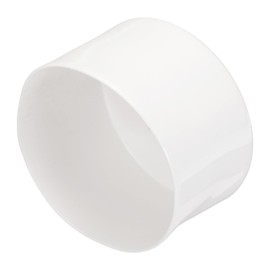 sourcing map 1pcs Rubber End Caps 100mm ID Vinyl Round Tube Bolt Cap Cover Screw Thread Protectors White