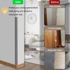 6 Pcs 49" Wall Corner Protector Trim, Gray Wood Grain