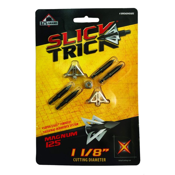 Slick Trick Broadhead 1 1/8" Magnum 4 Pack
