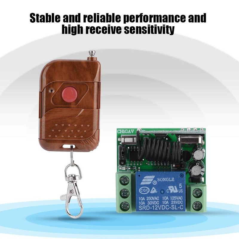 12v Single Channel Relay Switch, 433mhz Multifunctional Wireless Remote Control