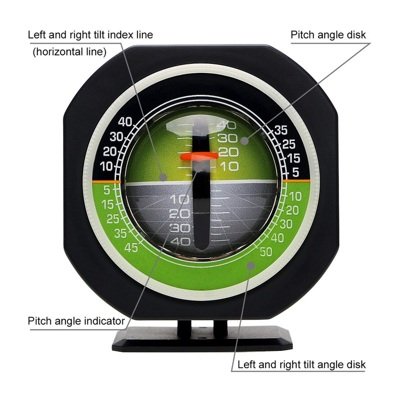 Car Inclinometer Adjustable Viewing Angle Gradient Balancer for Truck, RV,