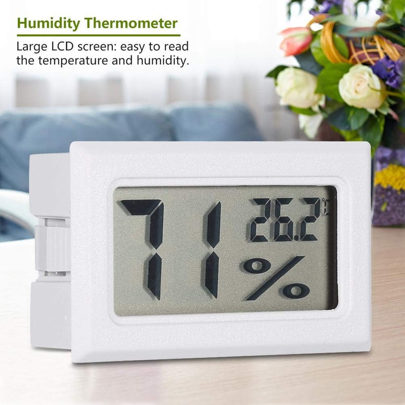 Precise Hygrometer, Digital LCD Thermometer, Indoor Humidity Thermometer, Mini Moisture