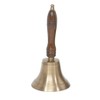 School Teachers Brass Plated Bell with Wooden Handle