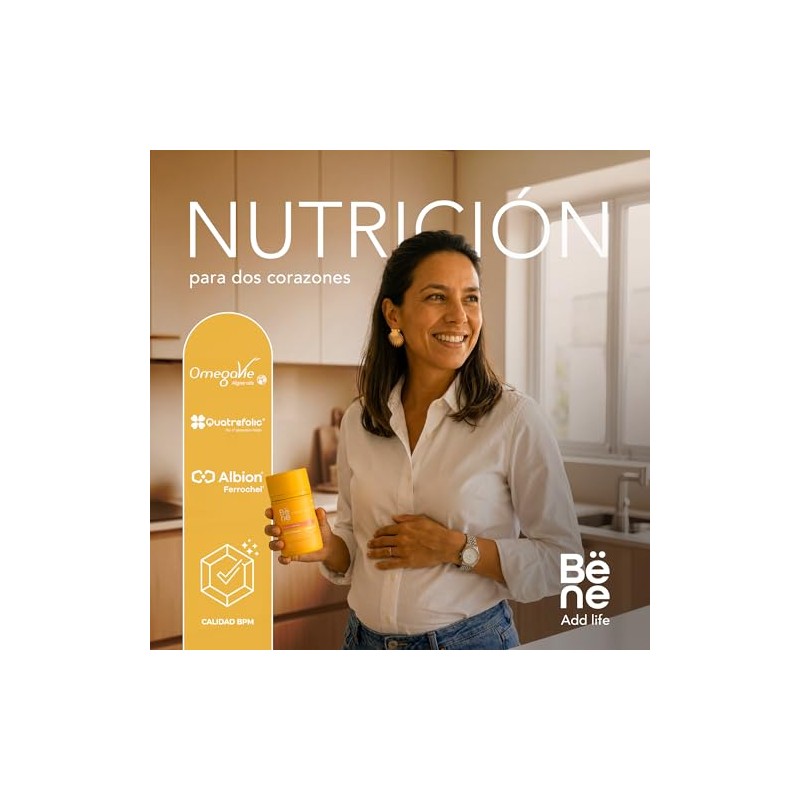 B?ne Add Life, Vitaminas Prenatales Suplemento para Mujeres 60 C?psulas
