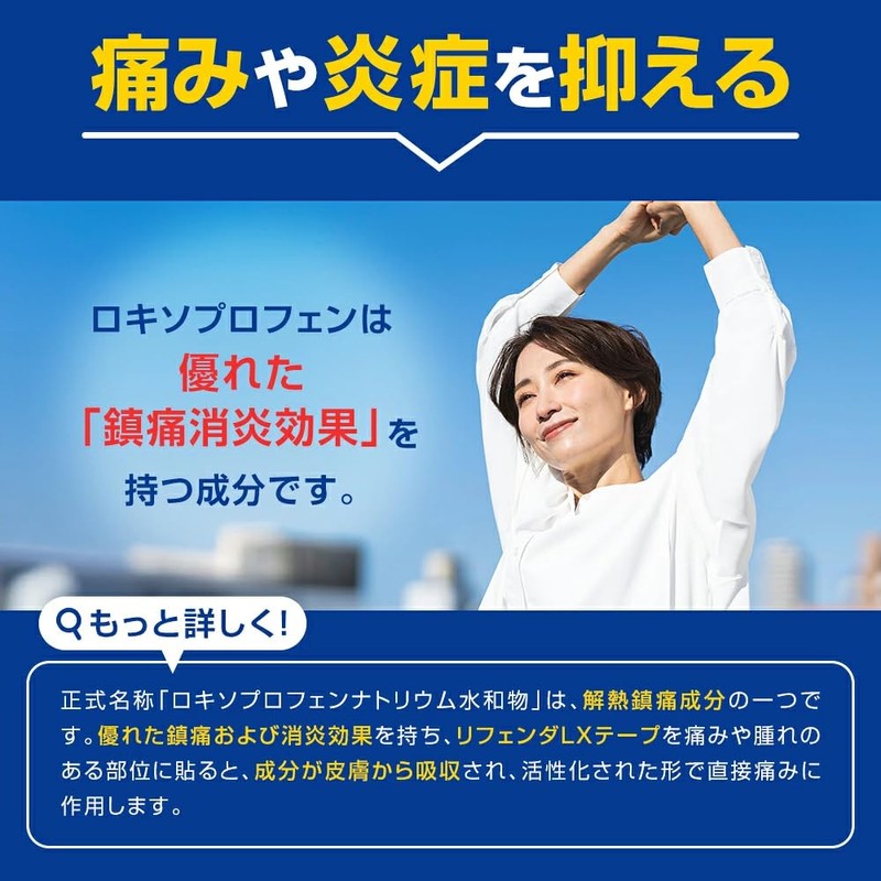 【第2類医薬品】リフェンダLXテープ 大判 7枚入 ×3