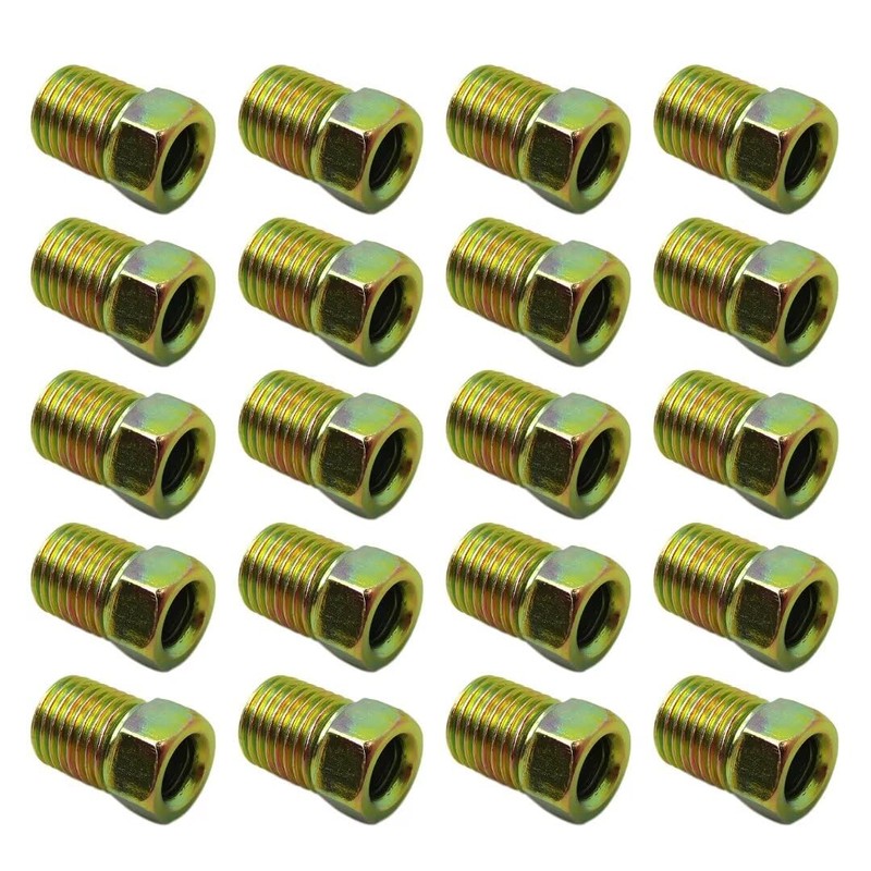 2024 Version 20x Brake Line Tube Nuts for 3/16" Tube