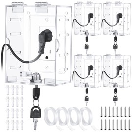 Briwooody Baby Safety Outlet Cover Box Key, Lock Baby Proof Light Electrical Outlet Covers Socket Covers Easy Operation Fits 5.91" H x 4.33" W x 2.76" D or Smaller