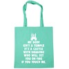 Hippowarehouse My Body Isnt A Temple Quote Tote Shopping Gym